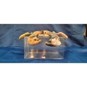 Ty Teenie Beanie Babies Claude The Crab 1993 W/ Plastic Box
